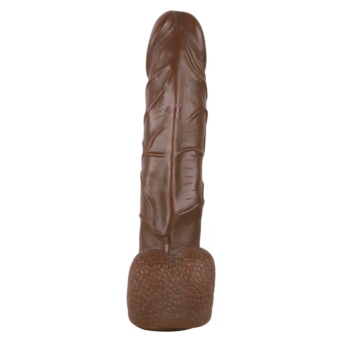 Female Sex Toys MD MD Dragon 1456 Huge Realistic Dildo with Suction Cup Brown