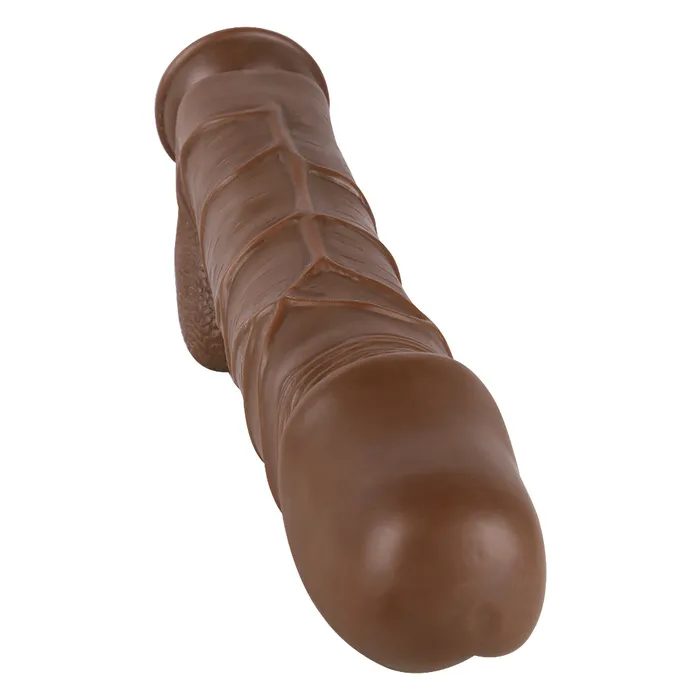 Female Sex Toys MD MD Dragon 1456 Huge Realistic Dildo with Suction Cup Brown