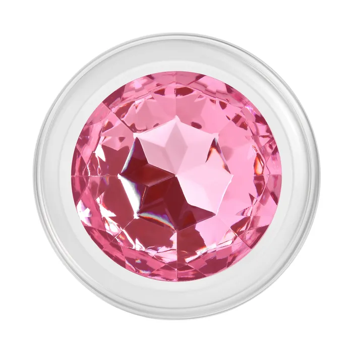 Anal Pink Gem Glass Plug Medium Pink Adam and Eve Anal Pink Gem Glass Plug Medium Pink Adam and Eve