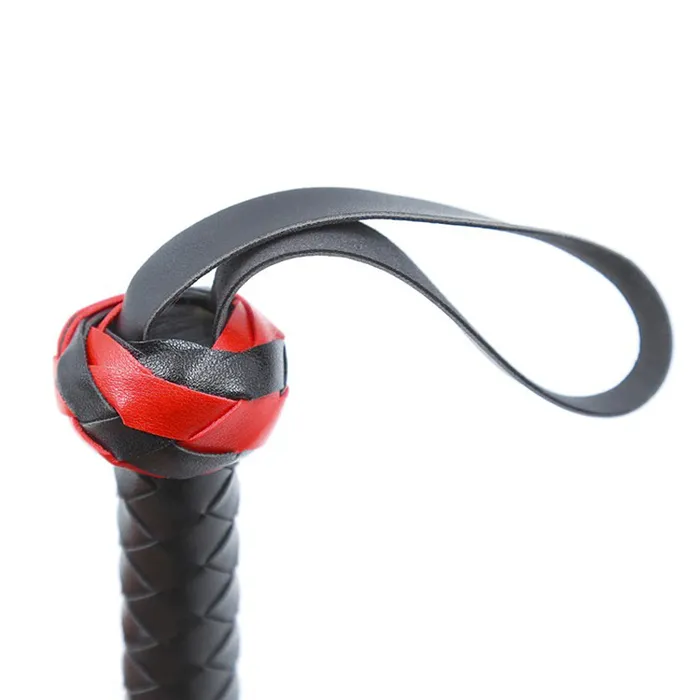Sex PU Leather Whip for Couple Adult RedBlack Flirt Whip Soft BDSM Tail EVEs SECRETS Anal