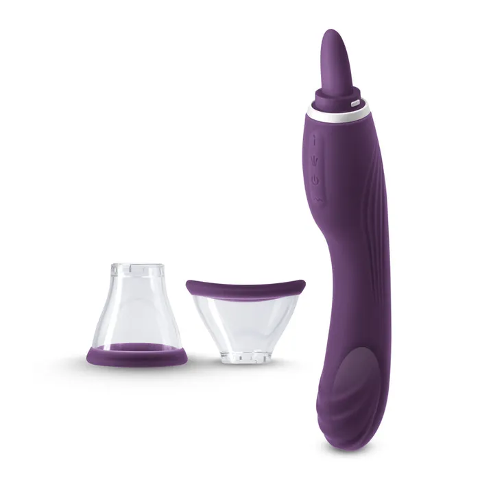 Vibrators NS Novelties Inya Triple Delight Licking and Suction Vibrator