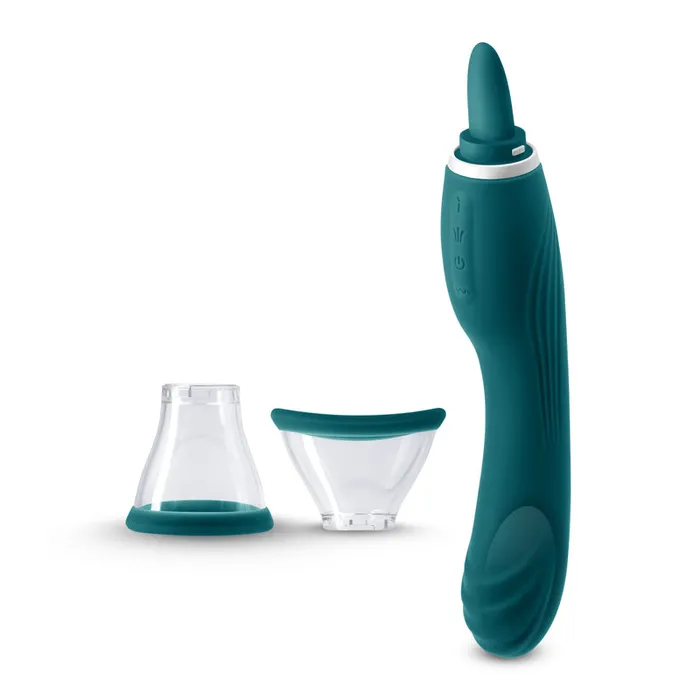 Vibrators NS Novelties Inya Triple Delight Licking and Suction Vibrator